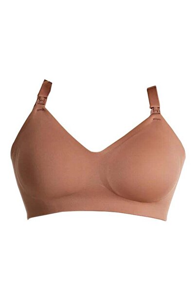 Momcozy Nursing and Maternity Bra - Omni - Ultra Soft - YN21 - Brown - Medium