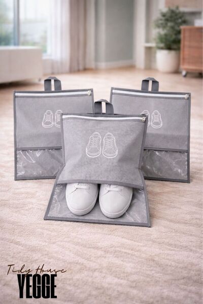 YEGGE Suitcase Organizer Set of 5 Suitcase Travel Organizer Pouch - Shoe Bag