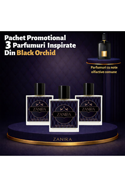 Zanira Set Promoțional 3 Parfumuri 135 – Inspirat din Black Orchid