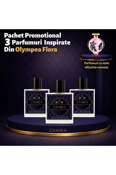Zanira Set Promoțional 3 Parfumuri 125 – Inspirat din Olympea Flora