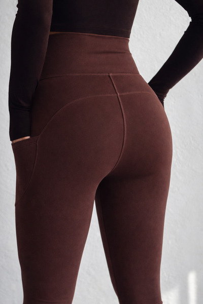 Balenbi Haute Women's High Waist Shaping / Sculpting Double Pocket Leggings Fitness Leggings 1092