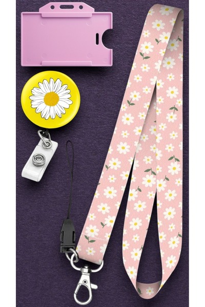 chic crazze مجموعة حبال تعليق للهاتف بنمط زهرة الأقحوان الوردية، مجموعة من 3 ...