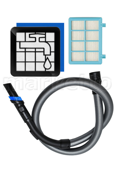 Marketto Philips Fc 9332 Uyumlu Süpürge Hortumu ve Hepa Filtre Seti 4'lü 9332/07