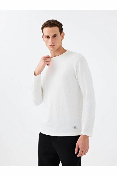Loft Regular Fit White Men's Long Sleeve T-Shirt Lf2040679