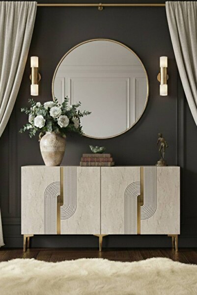 YUMEDİ DESİGN KA1516BTG - DÜNYA KONSOL, TV SEHPASI, ÇOK AMAÇLI DOLAP ve KAHVE...