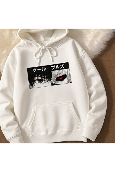 CLASSY.MODA Φούτερ Unisex με κουκούλα με oversized τσέπες καγκουρό και σχέδιο...