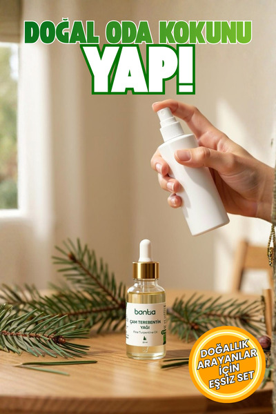 Bontia Doğal Oda Kokunu Yap Seti - Çam Terebentin Yağı 20 ml + 100 ml Profesy...