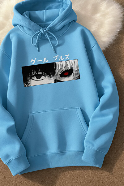 CLASSY.MODA Hanorac unisex cu cu glugă fire K cu buzunar cangur și model de o...