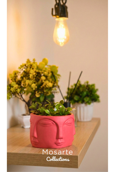 Mosarte تمثال/منحوتة وجه بوذا بتصميم تجريدي بسيط – قطعة ديكور عصرية 1 قطعة (ح...