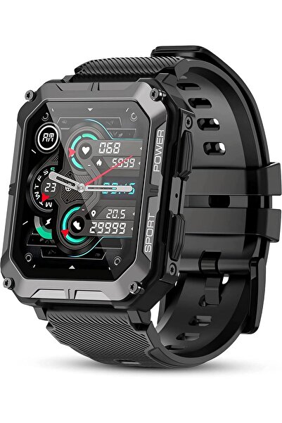 Alim ساعة هينوتيكو الذكية المقاومة للماء للرجال والنساء، تدعم المكالمات، ومراقبة معدل ضربات القلب، ووضع 123 رياضة، متوافقة مع نظامي iOS وAndroid.