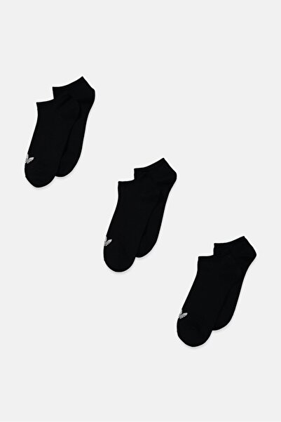 adidas جوارب نسائية من تريفيل، 3 أزواج، لون أسود