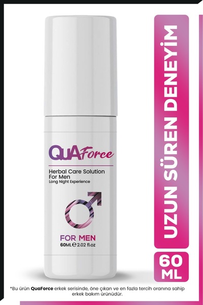 QUAforce Erkek Bakım Uzun Deneyim Sprey 60 ml