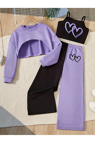 MTL Kiz Cocuk Fiyonk Detayli Esortman Takimi 3-14 Yaş