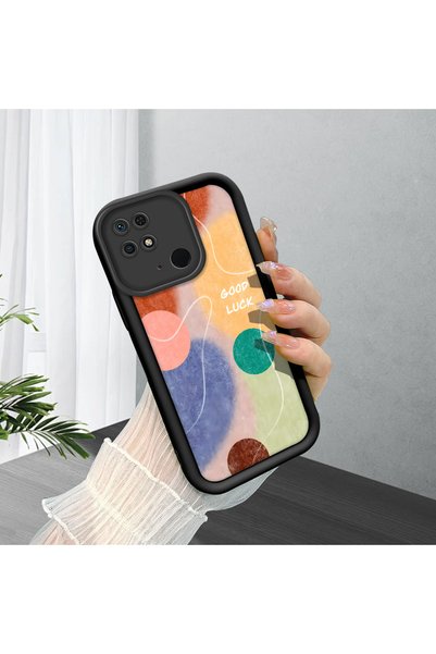 ucuc Xiaomi Redmi 10C Compatible Flexible Black Silicone Shock Absorbing Phon...