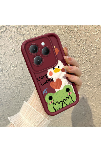 ucuc حافظة كرتونية مرنة متوافقة مع هاتف Infinix Hot 40/40 Pro، حافظة حماية من...