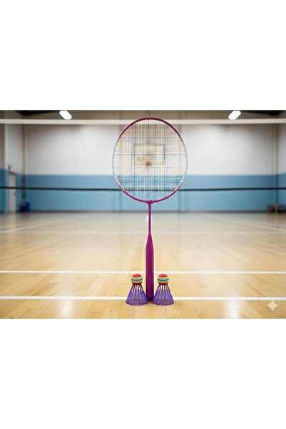 ydn Badminton Raket Seti Fileli Paket 2 Adet Badminton Topu 45cm Raket