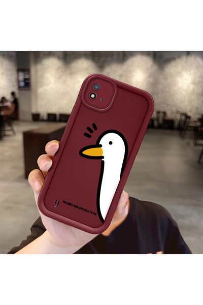 ucuc حافظة سيليكون مرنة متوافقة مع هاتف Realme C20/C20A، حافظة لطيفة على شكل ...