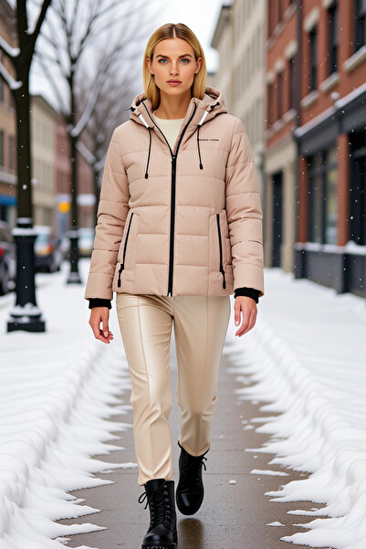 BENERLY Women's Hooded Low Arm Long Sleeve Coat Functional Durable Quality Co...