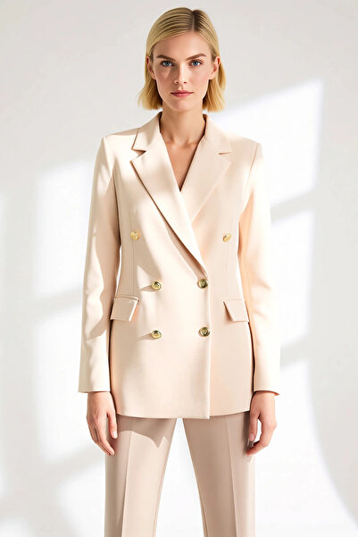 BENERLY Women's Oversized Jacket Collar Long Sleeve Solid Pattern Lined Blaze...