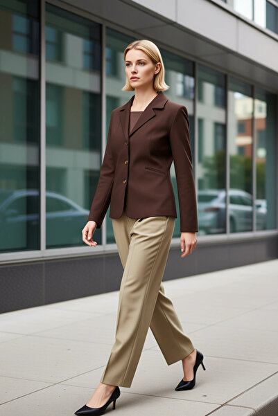 BENERLY Women's Jacket Collar Standard Sleeve Fitted Fit Woven Functional Dur...