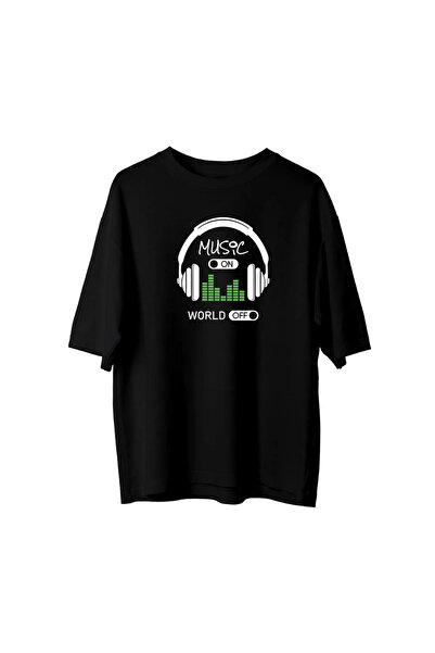 CANDLEMASTORE Music on - Oversized T-Shirt