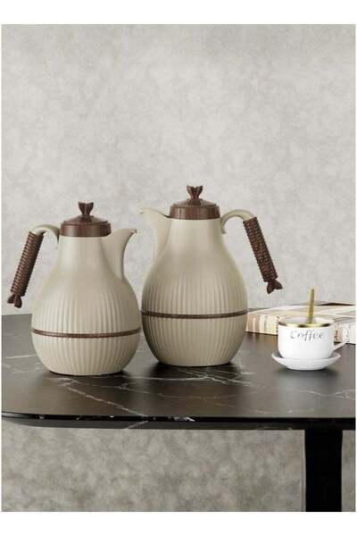 ALQANNAS Set of 2 High-Quality Tea & Coffee Thermoses with 3-Year