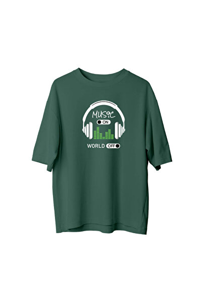 CANDLEMASTORE Music on - Oversized T-Shirt