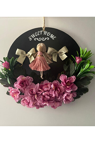 me too flower naturel decor kapı süsü ,kapı çelengi