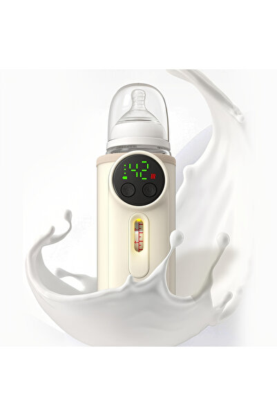 Teno Încălzitor portabil de biberoane, control pe 6 niveluri, LCD, 8000 mAh, cremă