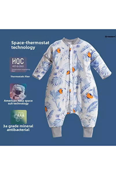 Ominii كيس نوم للأطفال الرضع مصنوع من القطن الخالص، خفيف الوزن، مبطن، برسومات...