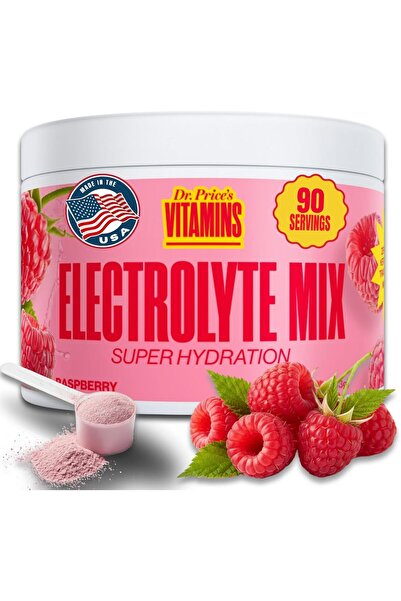 Dr. Price's Vitamins Dr. ’s Electrolytes Powder Bulk – Raspberry, 90 Servings