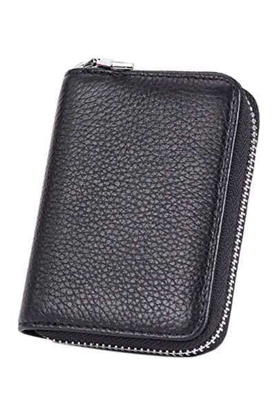 Beauenty Calfskin Leather Card Holder Black