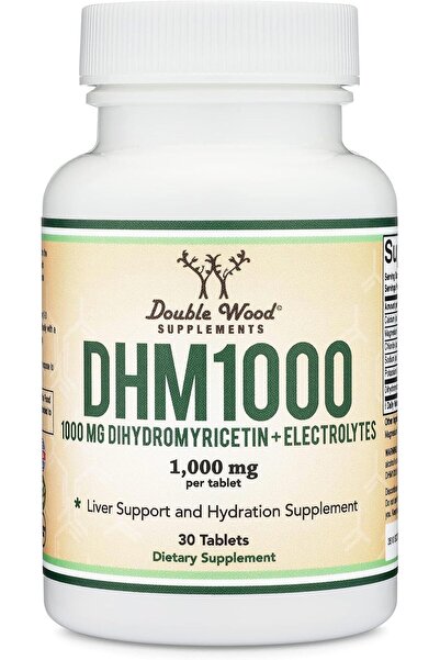 Double Wood Supplements For Liver Support and Hydration- 30 X 1000 Mg Tablets
