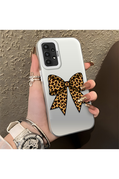 ucuc حافظة سيليكون متينة متوافقة مع هاتف سامسونج جالاكسي A23 مع تصميم الفهد و...