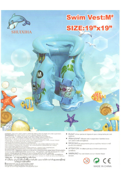 Other سترة سباحة للأطفال قابلة للنفخ تحمل رسومات لشخصيات ديزني