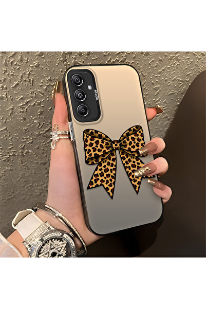 ucuc حافظة سيليكون متينة متوافقة مع هاتف سامسونج جالاكسي M34 مع تصميم الفهد و...