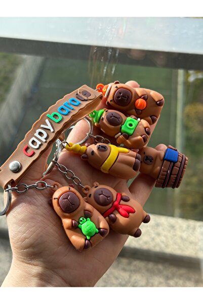 womi Capybara / Kapibara Hediyelik Figür Anahtarlık (Rastgele 1 Model Gönderi...