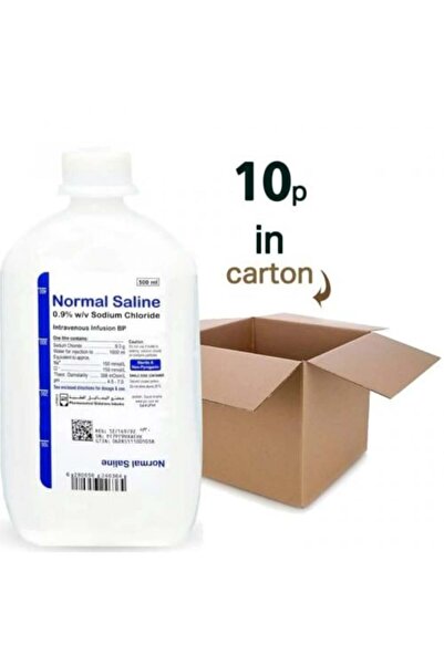 PSI Normal Saline Intravenous Solution 500ml - Carton of 10 tablets