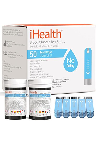 IHealth Blood Glucose Test Strips (50 Count)