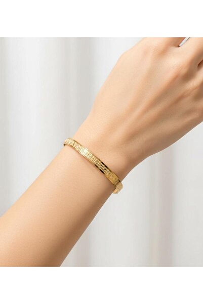 kuyumcu nurettin 20 gr (GRAM) Çift Grek Desenli Çöp Bilezik Yatırımlık İşçili...