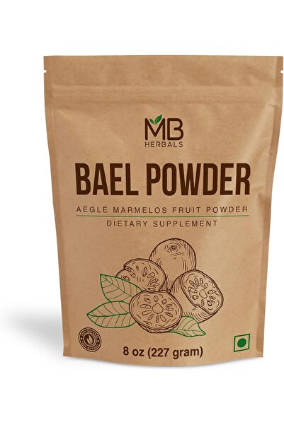 MB Herbals Bael Powder 8 oz (227 Gram / 0.5 LB) | Bael Fruit Powder