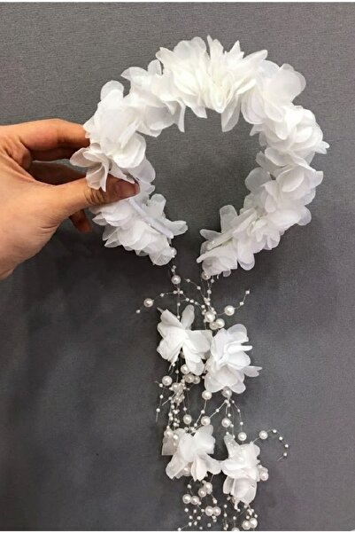 Massaltay تاج الحناء للترفيه للنساء – تاج زهور التول بالليزر