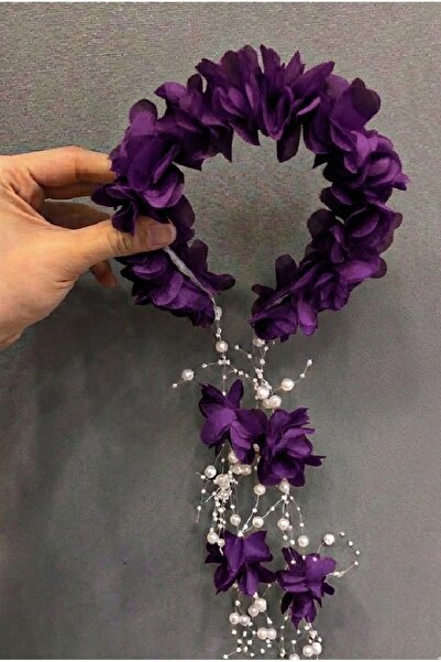 Massaltay تاج الحناء للترفيه للنساء – تاج زهور التول بالليزر