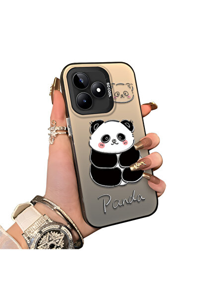 ucuc غطاء سيليكون متوافق مع هاتف Realme Note 50 بنمط الباندا اللطيف، حافظة مق...