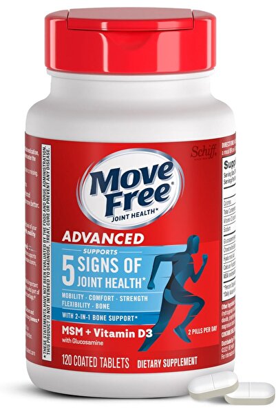 move free مكمل غذائي متقدم لدعم المفاصل من الجلوكوزامين كوندرويتين MSM وفيتام...