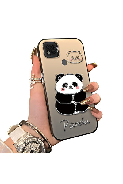 ucuc غطاء سيليكون متوافق مع Xiaomi Poco C31 بنمط الباندا اللطيف، غطاء مقاوم ل...