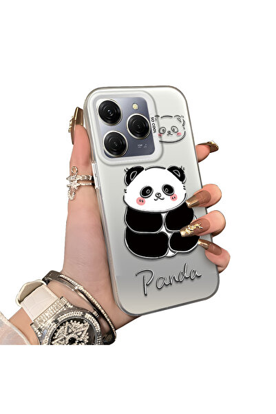 ucuc غطاء سيليكون متوافق مع هاتف Tecno Spark 20 Pro 5G بنمط الباندا اللطيف، ح...