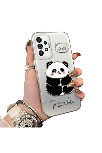 ucuc غطاء سيليكون متوافق مع هاتف سامسونج جالاكسي A73 بنمط الباندا اللطيف، غطا...