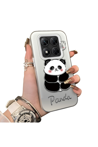 ucuc غطاء سيليكون متوافق مع هاتف Xiaomi Poco X7 5G بنمط الباندا اللطيف، حافظة...