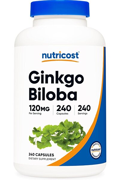 Nutricost Ginkgo Biloba 120mg, 240 Capsules - Extra Strength Ginkgo Biloba Ex...